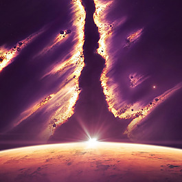 科幻促销推广主图背景图