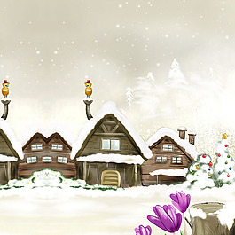 手绘卡通促销推广主图背景图