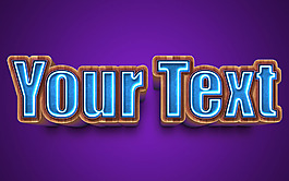 超酷的3D立体字字体样式