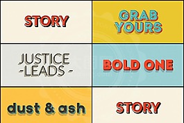 超酷的3D投影艺术字PSD模板