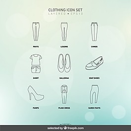 服装图标集