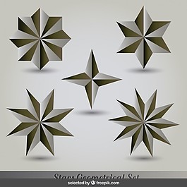 金色和灰色星星集