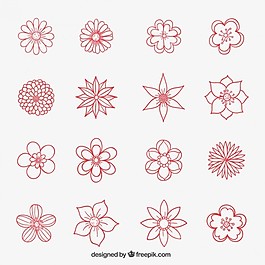 手绘花收藏
