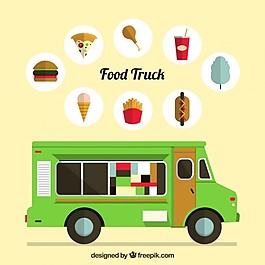 食品的卡车