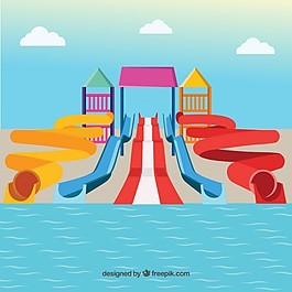 彩色水上公园插图