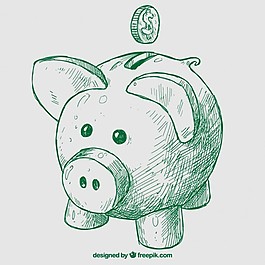 手绘存钱罐