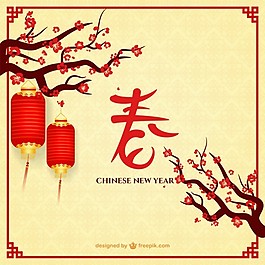 中国新的一年的灯