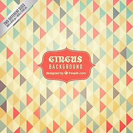 颜色三角形马戏团背景