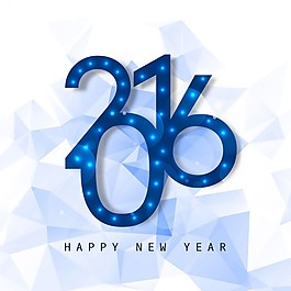 发光的新年2016问候