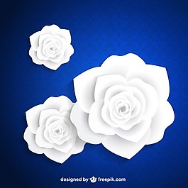 白色纸花