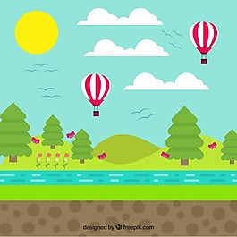 平面设计中的气球