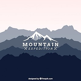 山探险的标志