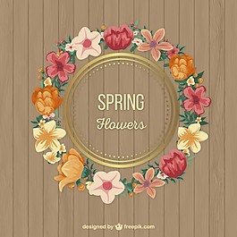 春天的花框