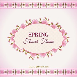 春天的花框