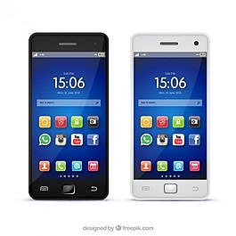 现实主义风格的移动电话