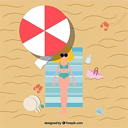 女人的日光浴