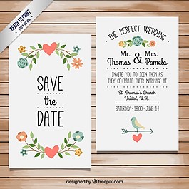 可爱的婚礼请柬