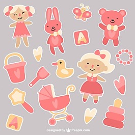 小女孩的玩具