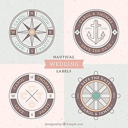 航海婚礼标签