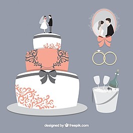 美味的婚礼蛋糕