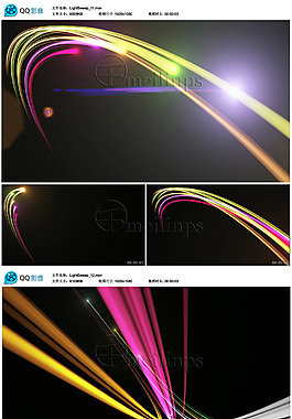 精美缤纷的炫光扫光视频素材11