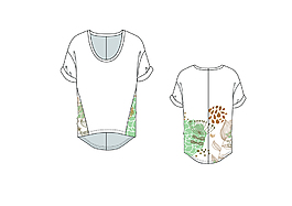 花卉服装款式印花