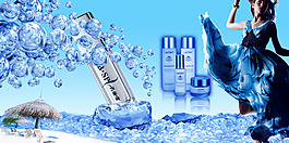 秀丽缘BSP补水保湿霜广告设计源文件