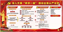 两学一做展板
