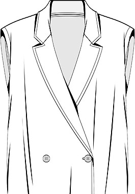 女休闲马甲长风衣