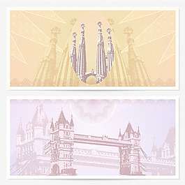 精美贺卡卡片证书矢量素材