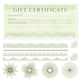 精美贺卡卡片证书矢量素材