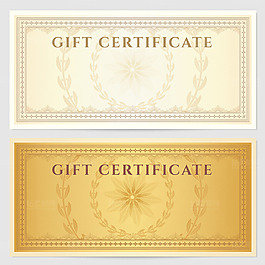 精美贺卡卡片证书矢量素材