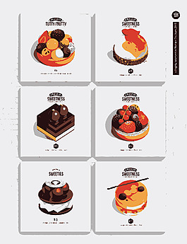 Behance创意插画食物