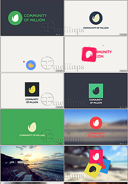 14款简洁精致的MG动画演绎AE模板