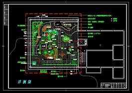 某别墅屋顶花园CAD图纸