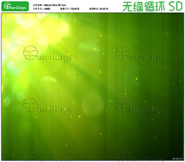 自然绿色的粒子光斑背景SD 无缝循环