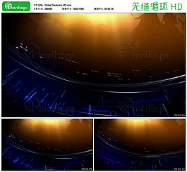 全球财经时事新闻包装用的循环背景HD