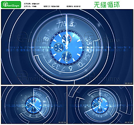时间流逝钟表转动视频素材 HD