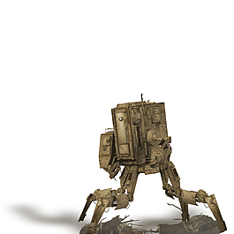 残旧欧美风格机器人-带通道