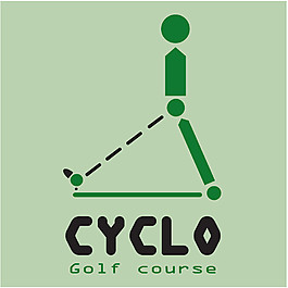 绿色简易图标logo设计