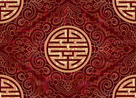 老式精美中国风花纹底纹元素矢量