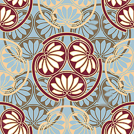 中国风花纹底纹元素矢量素材