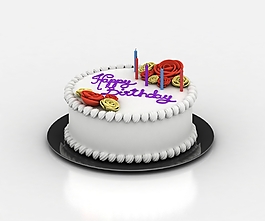 奶油生日蛋糕