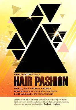 创意多边形海报