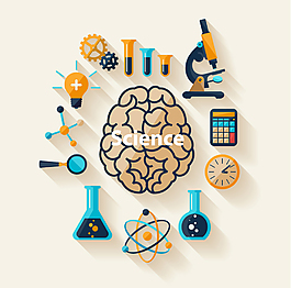 科学元素图标矢量素材