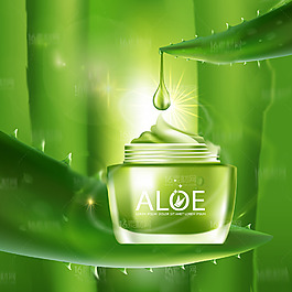 精美护肤品广告元素矢量素材