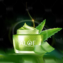 护肤品广告元素矢量素材