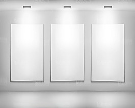 展览馆展厅设计矢量素材