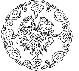 祥云花纹图腾矢量设计