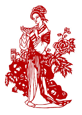 探春剪纸